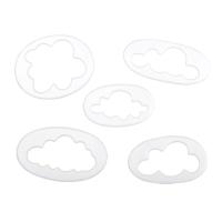 HB1099Q Plastic Clouds Shape Cake Fondant Press Cookie Cutters Decoration Molds set
